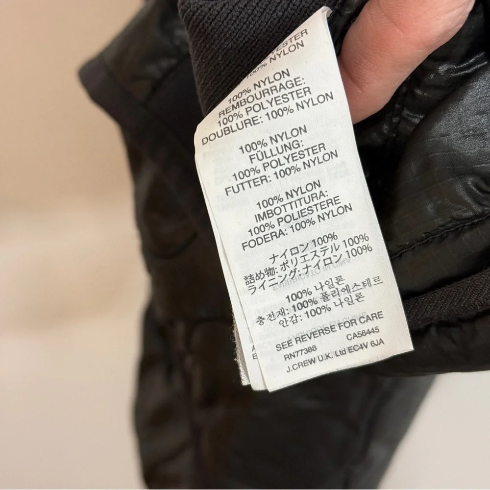 J. Crew Puffer Vest Black XS